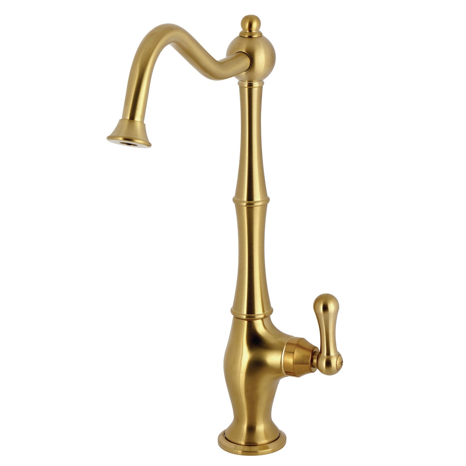Kingston Heirloom KS1197AL - Heritage Single-Handle 1-Hole Deck Mount Water Filtration Faucet, Brushed Brass — image 1